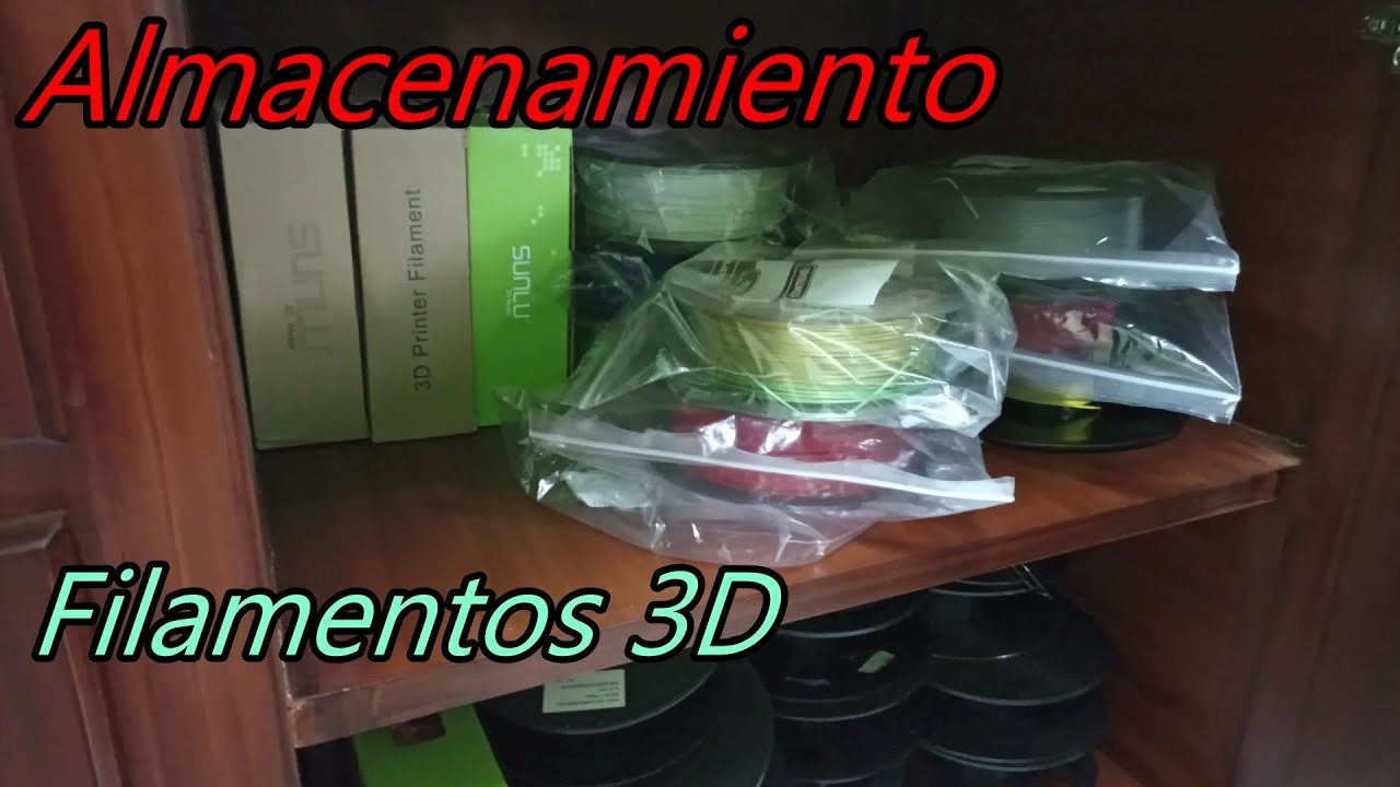 Consejos para almacenar correctamente los filamentos